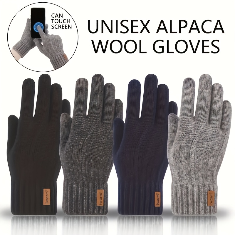 

Of Winter Gloves With A Velvet Lining: Compatible With Touch Screens, Stylish And Cozy, Essential For The Winter Season - Work, Travel, Biking, And .