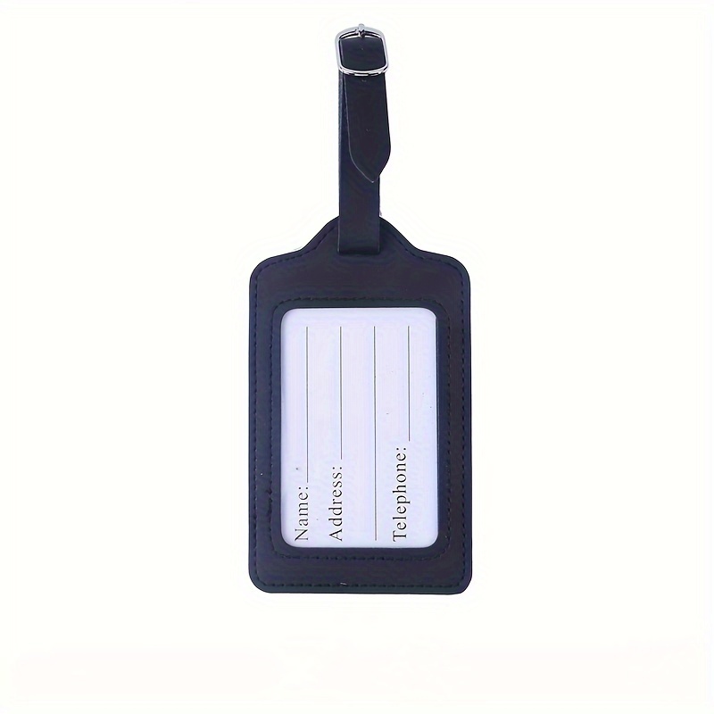 TEMU Travel Luggage Tag Suitcase Hanging Tag Tag Trolley Bag Pendant Anti-loss Tag Tag Synthetic Synthetic Leather