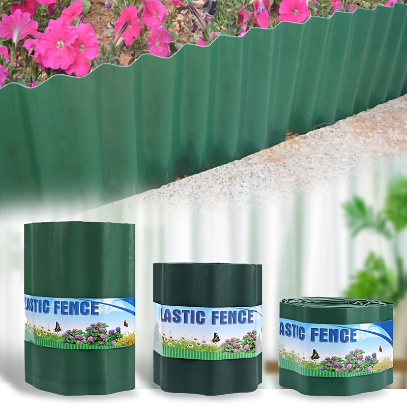 

Clôture de jardin en plastique PP, facile à insérer dans le gazon, bordure flexible pour aménagement paysager, clôture à piquets pour jardin pastoral et délimitation de pelouse
