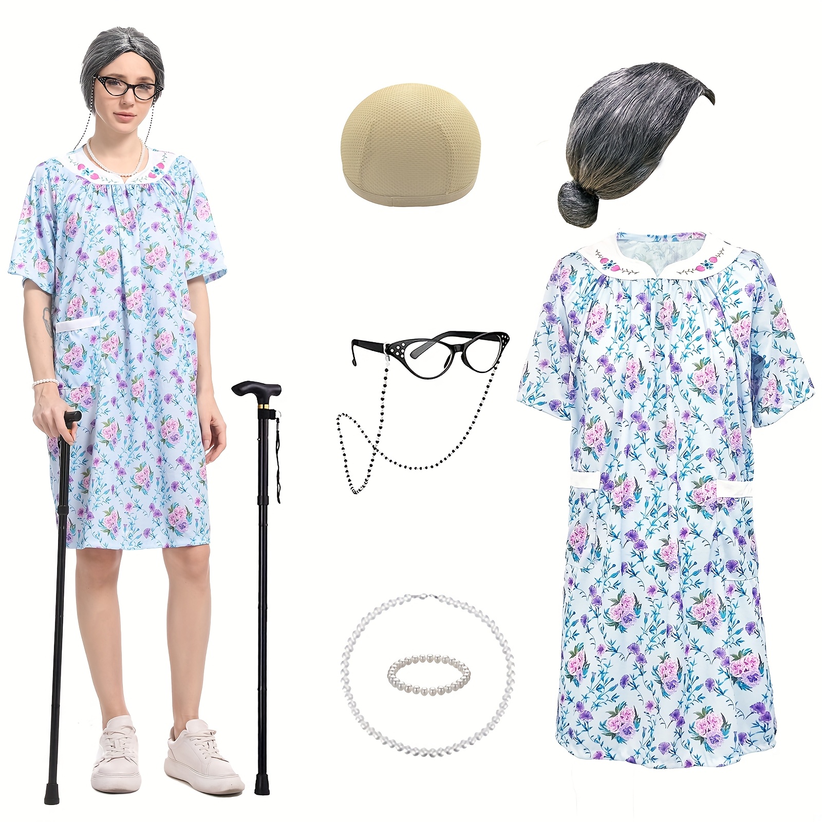 old lady costume sold on Temu United States