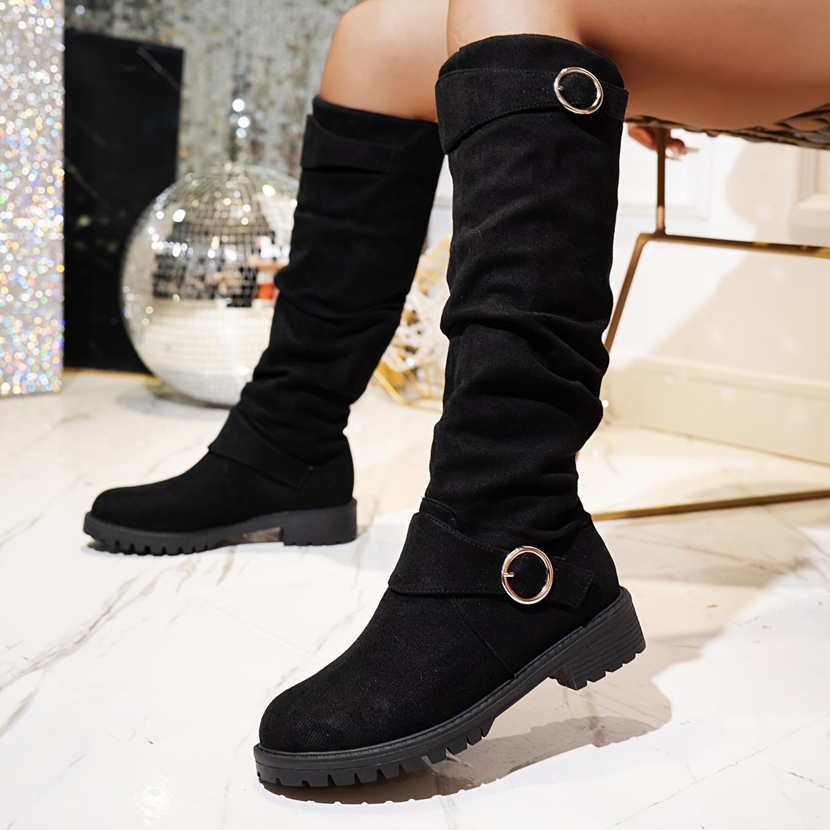 Boots Botas Altas Mujer Tela Botas De Caña Alta De Tela Boohoo ES