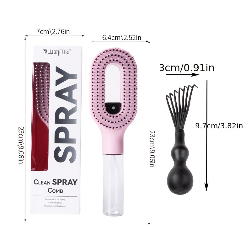2pcs Spray Hair Brush Set with Hollow Vented Fast Drying Brush