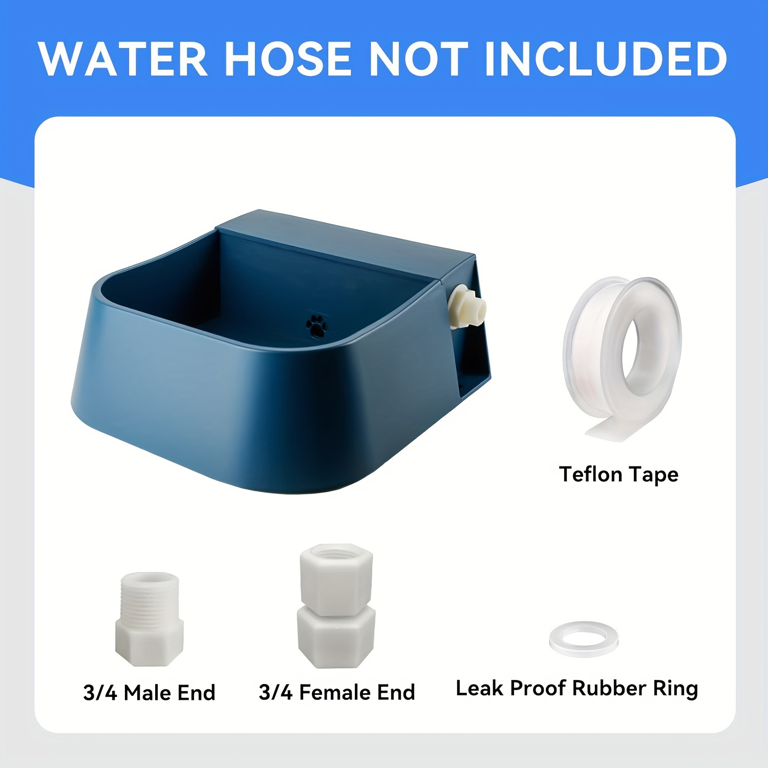 Distributore Acqua Automatico Abbeveratoio Automatico Per Animali - Ciotola Acqua Acciaio Inox Per Cani, Pollame E Bestiame Distributore Acqua - 6