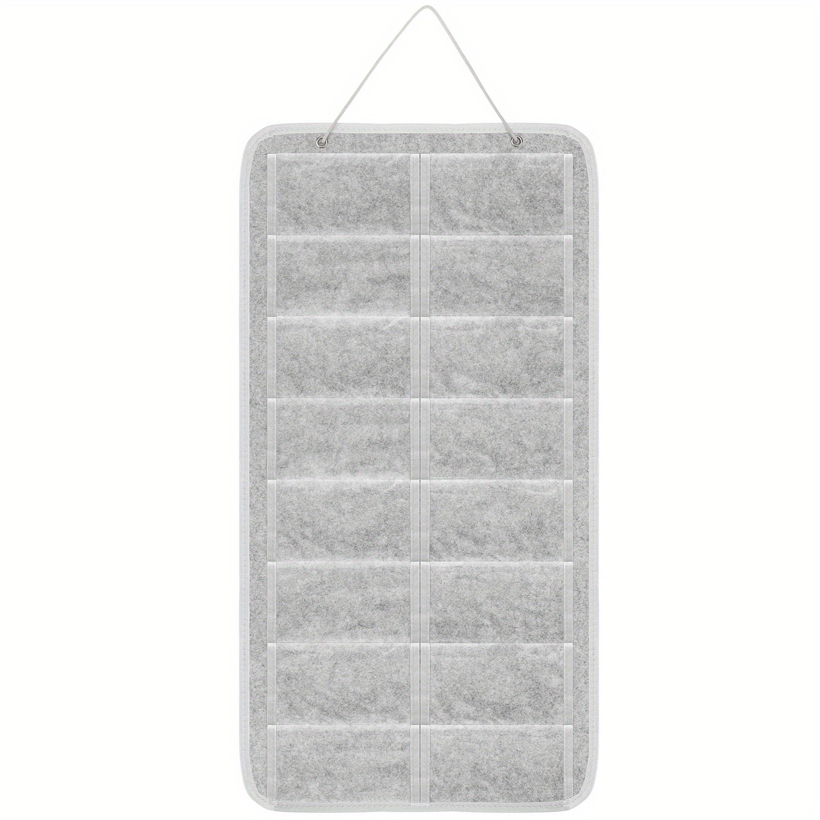 Hanging Glasses Organizer With 16 Pockets, Foldable Felt Eyewear Storage Bag With Wall-mounted Design, Space-saving Sunglasses Holder For Household Use