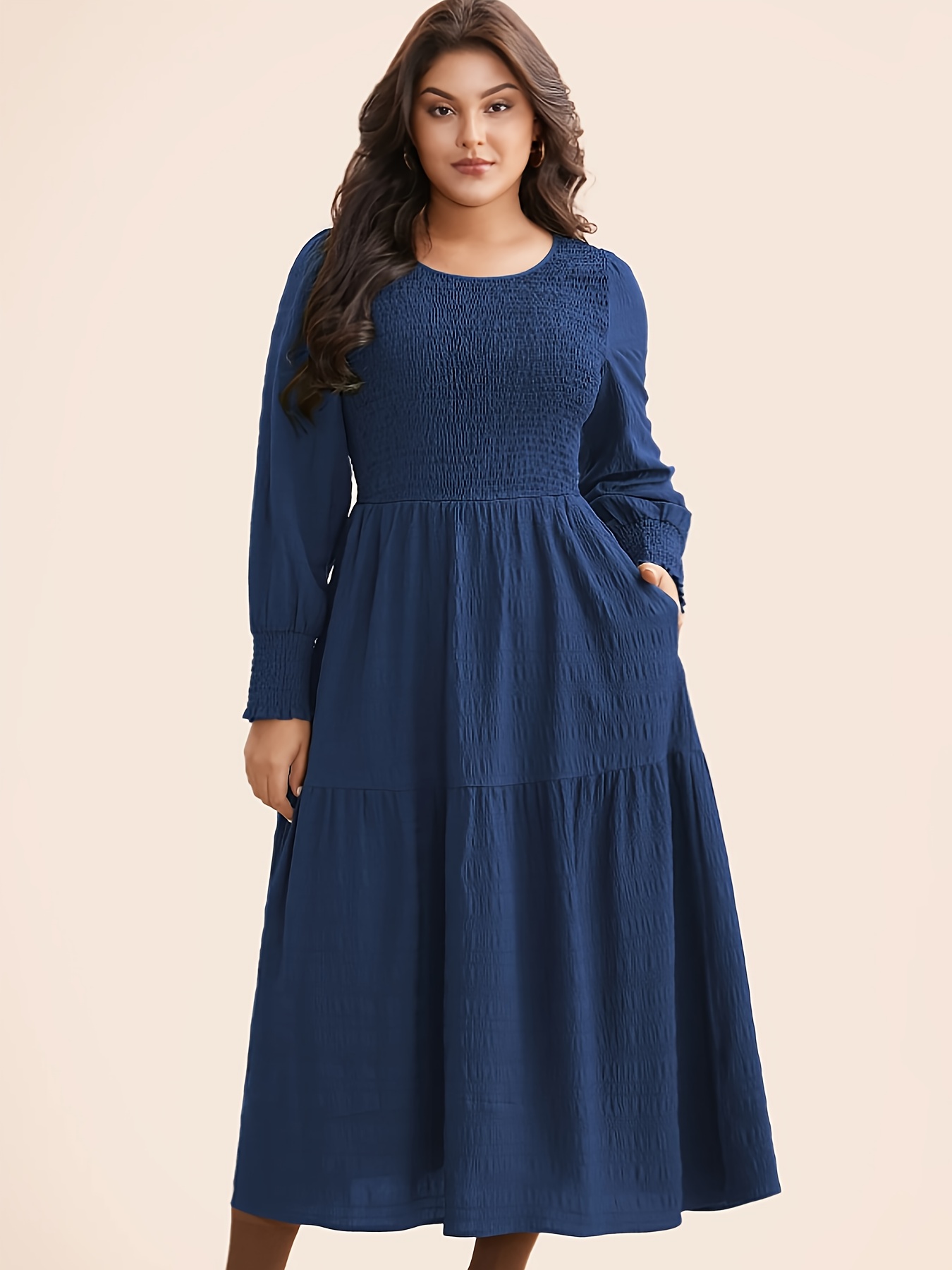 navy dress women sold on Temu United States