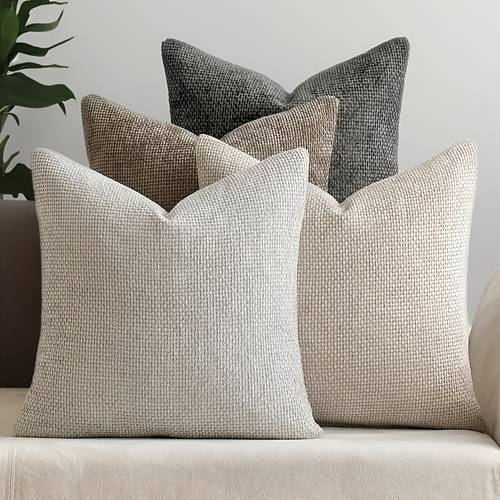 4 pack holiday neutral decorative sofa pillow covers 16 16in 17 72 x 17 72 20 20in farmhouse bohemian cushion covers suitable for home decor sofa bedroom living room party decoration