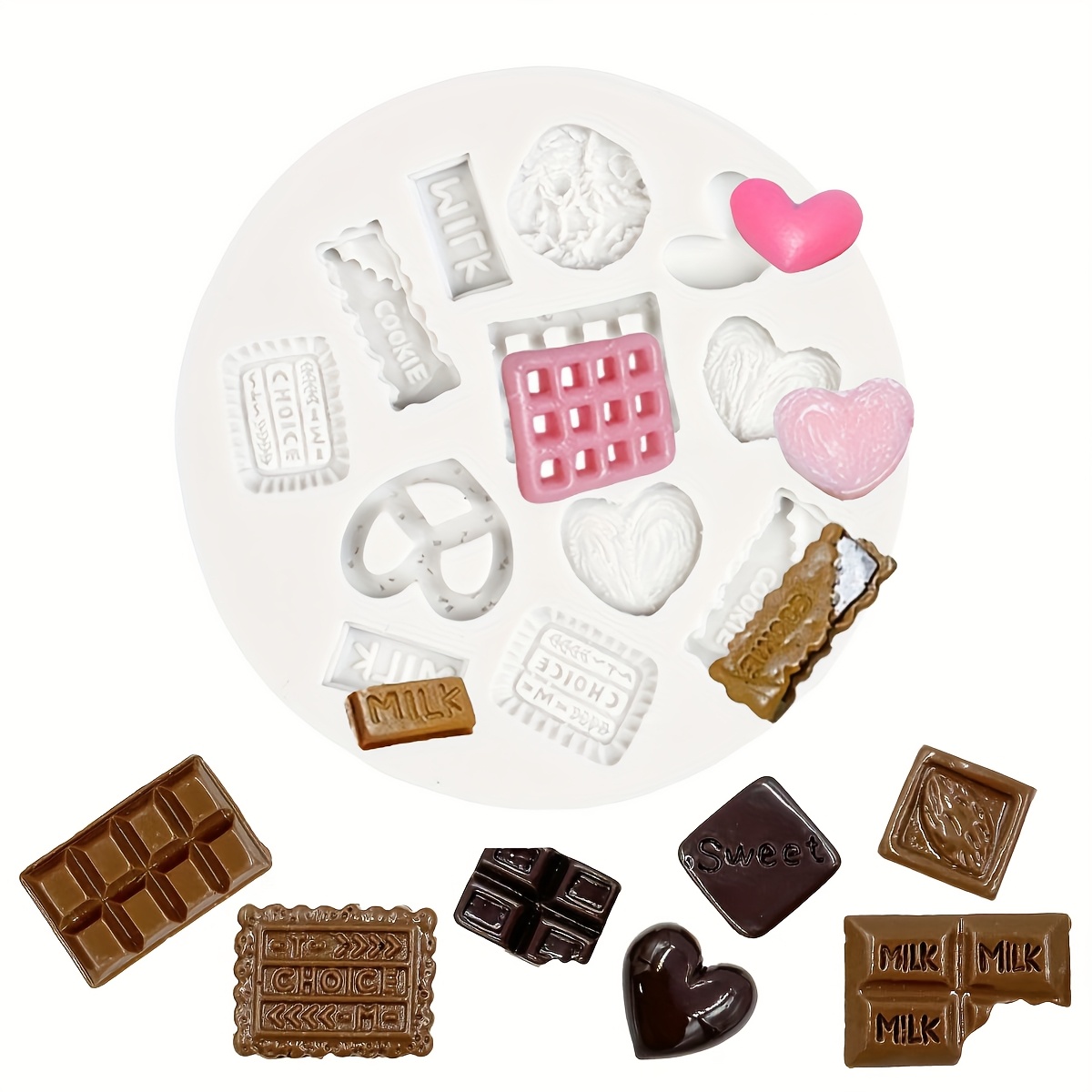 

1pc/chocolate Molds, Suitable For Mini Cookies And Chocolates, Handmade Scented Candles Diy, A For Craft Lovers