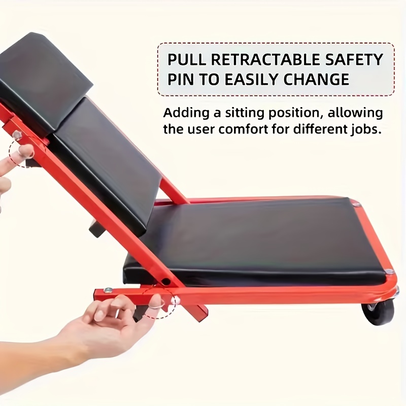 New Gifts for My Husband: 36-inch (approximately 35.98-inch) Outdoor Z-Crawl Seats, Adjustable Load-Board Folding Car Crawl Kit, 6-wheel 2.5-inch (approximately 2.52-inch).Valentine's Day Gifts for Men, Boyfriends, Husbands, And Partners. 2 New Gifts for My Husband: 36-inch (approximately 35.98-inch) Outdoor Z-Crawl Seats, Adjustable Load-Board Folding Car Crawl Kit, 6-wheel 2.5-inch (approximately 2.52-inch).Valentine's Day Gifts for Men, Boyfriends, Husbands, And Partners. - Image 2