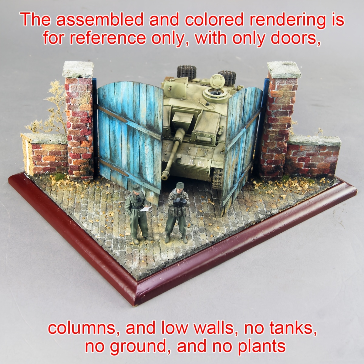 Wooden Doors Assembly Architectural Model