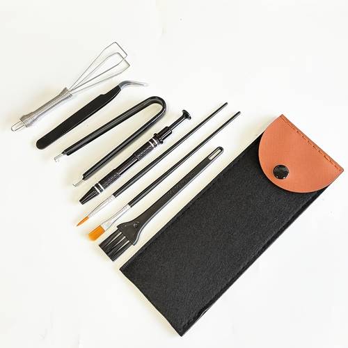 mechanical keyboard tool kit 7 in 1 keycap puller switch remover lubrication tool for keyboard maintenance switch replacement