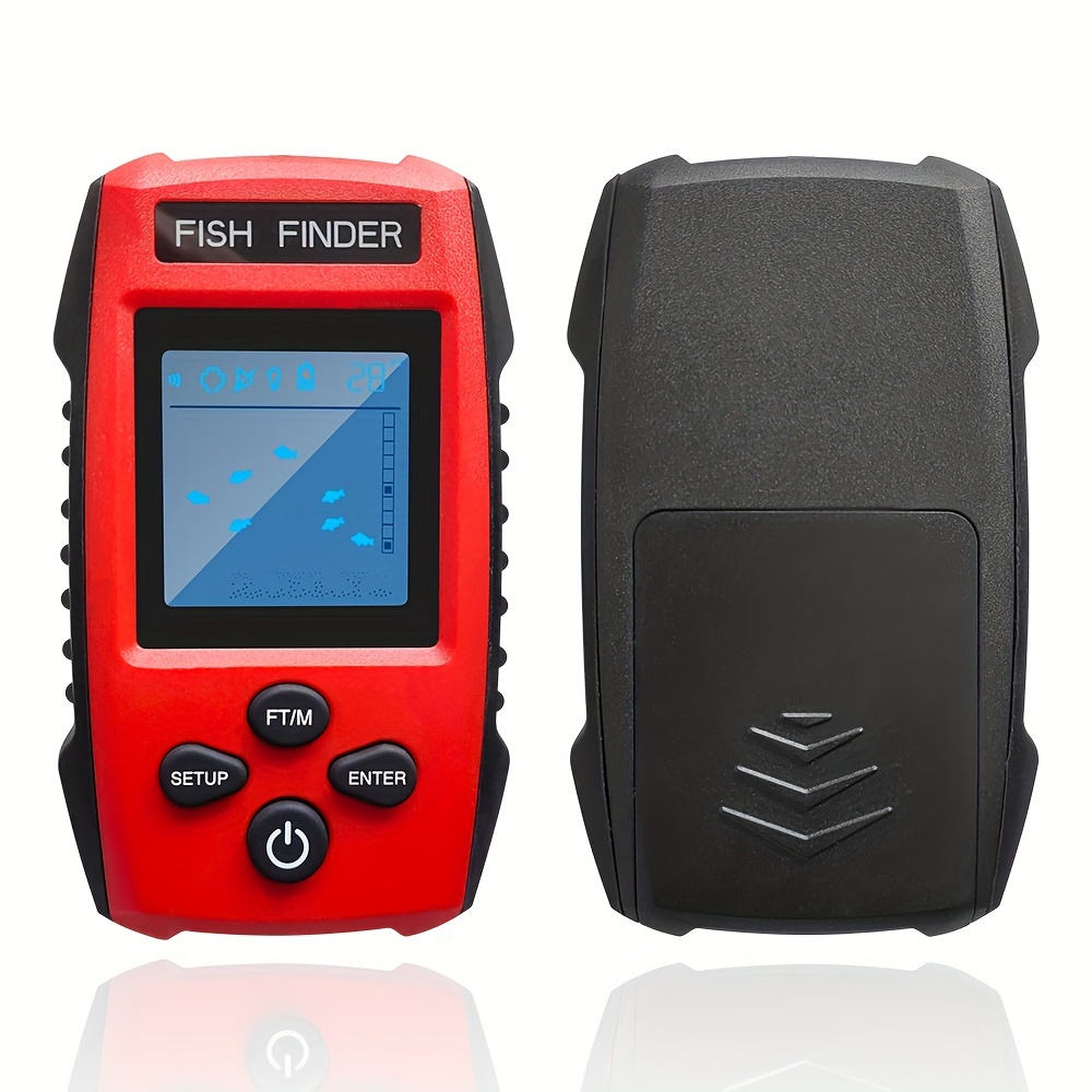 Portable Sonar Fish Finder With 45 Degree Sonar Coverage Depth