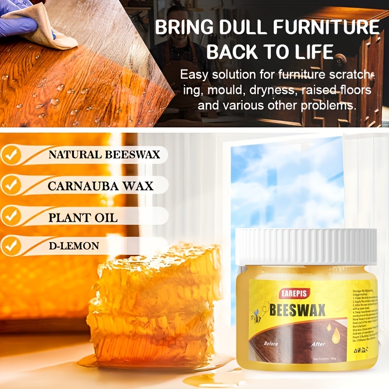 Beeswax Wood Conditioner Polish – Natural Beeswax Carnauba - Temu