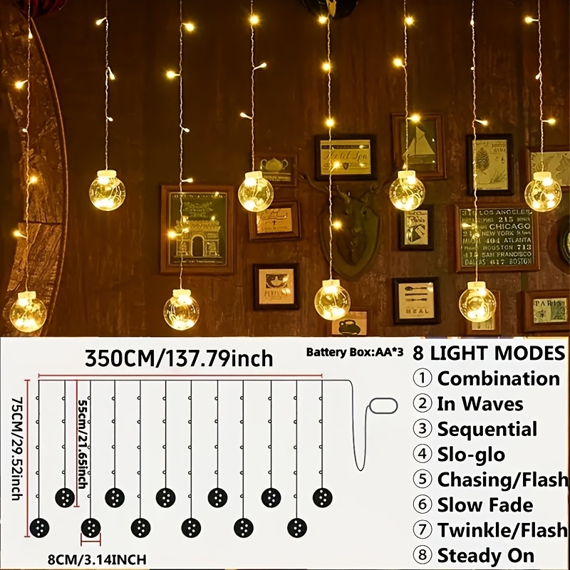 LED Wishing Ball Lights - Battery operated String Lights - Camping Boutique