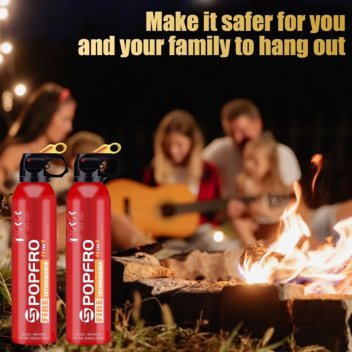 Portable Fire Extinguisher | Home, Garage, Kitchen, Four-in-One Fire Extinguisher | for Electrical, Textile And Oil Fires | Non-toxic, Easy to Clean | Wall-mounted 5 Portable Fire Extinguisher | Home, Garage, Kitchen, Four-in-One Fire Extinguisher | for Electrical, Textile And Oil Fires | Non-toxic, Easy to Clean | Wall-mounted - Image 5