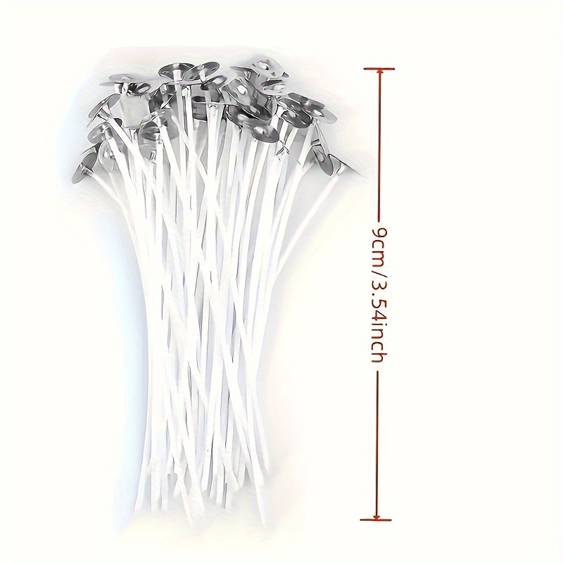 TEMU 100pcs Candle Wicks With Wicks Holder For Diy Candles Making Arts & Crafts Supplies