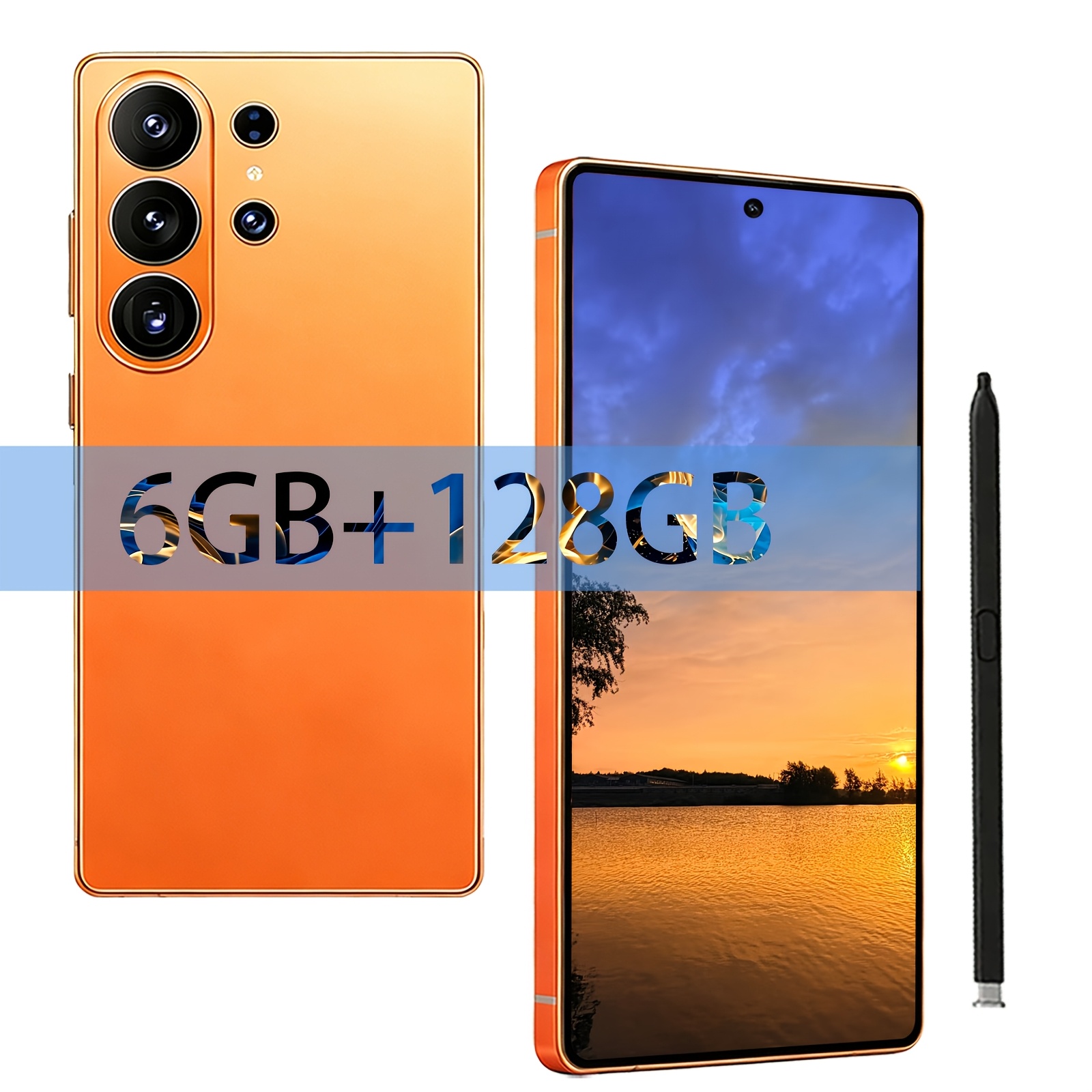 TEMU Unlocked 26 Ultra 2026 Model 6.9 Inch Hd Display Mobile Phone, 6gb Memory 128gb Storage Android Phone, Dual Hd Rear Camera, Free Headphones,