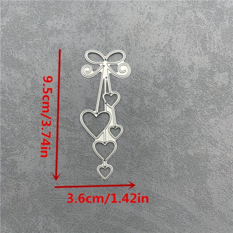 Love Heart Bow Metal Cutting Die Stencils For Scrapbooking Album Decorative Embossing Handmade Paper Cards Gift