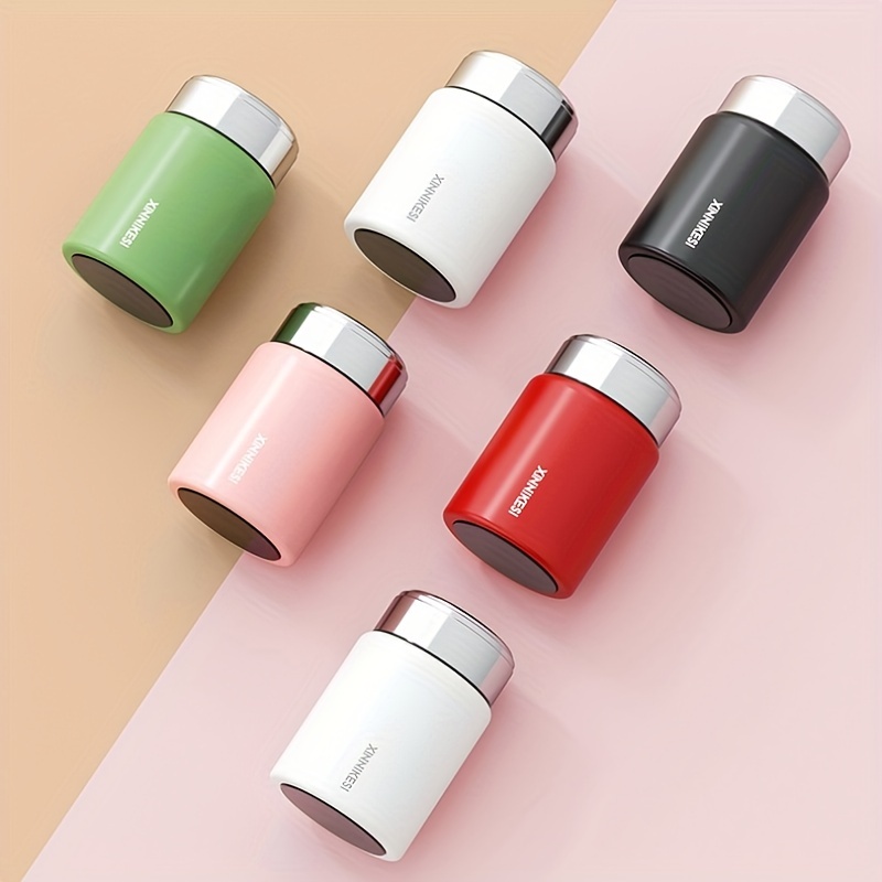 230ml Taza Térmica Mini de Bolsillo, Botella de Agua Portátil de Acero Inoxidable para Viajes y Uso al Aire Libre, Botella Deportiva, Ideal para Viajes y Escuela, Botella Metálica Compacta Térmica al Vacío y Antifugas