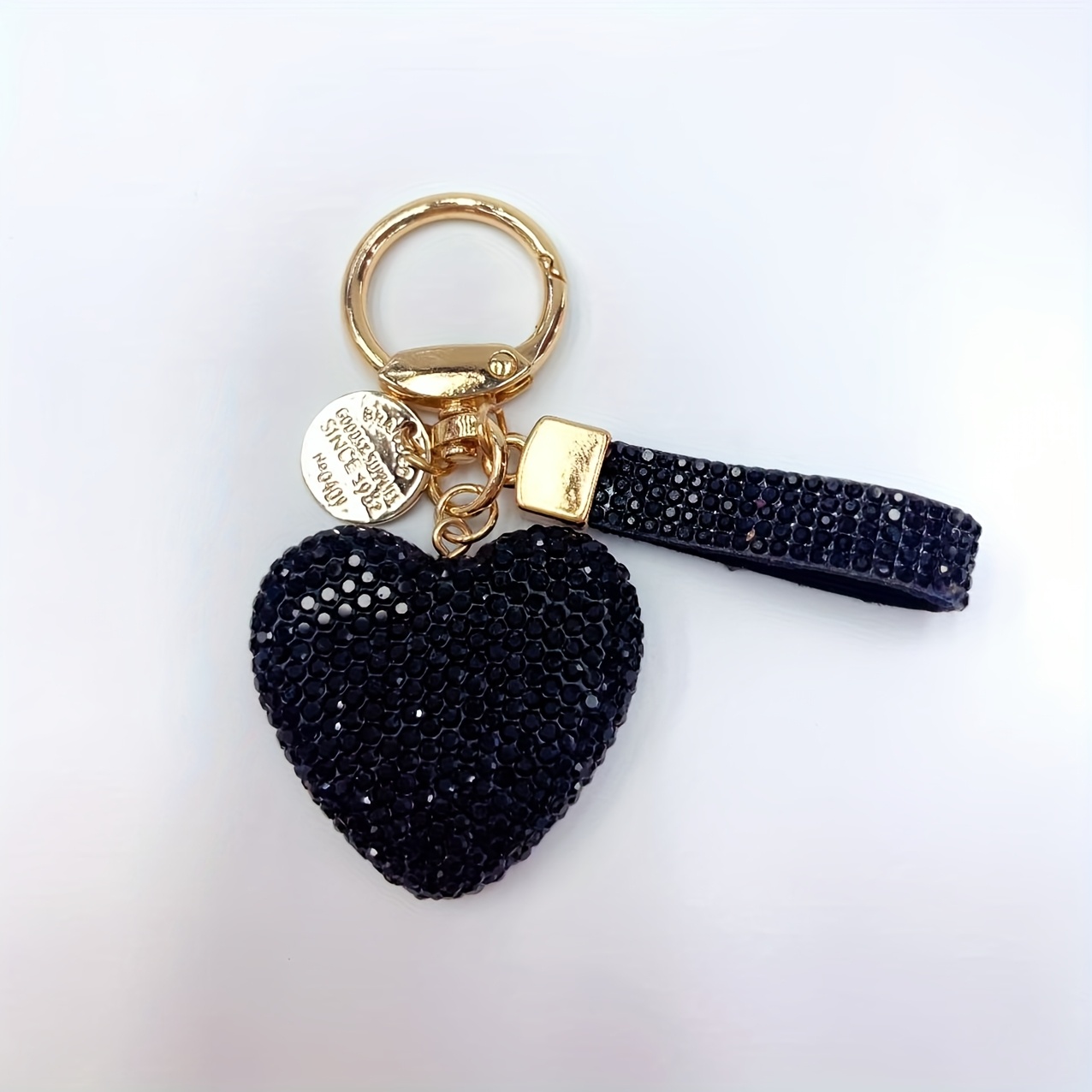 1pc Women's Handbag Car Keychain And Backpack Charm With Heart-shaped Key Holder