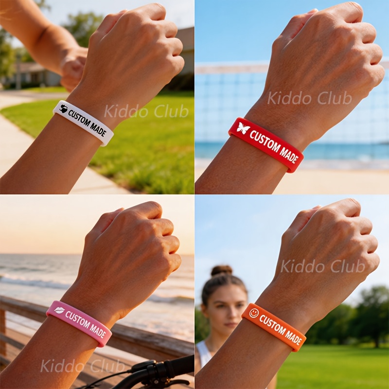 42 Custom Wristbands with Self-Defined Text