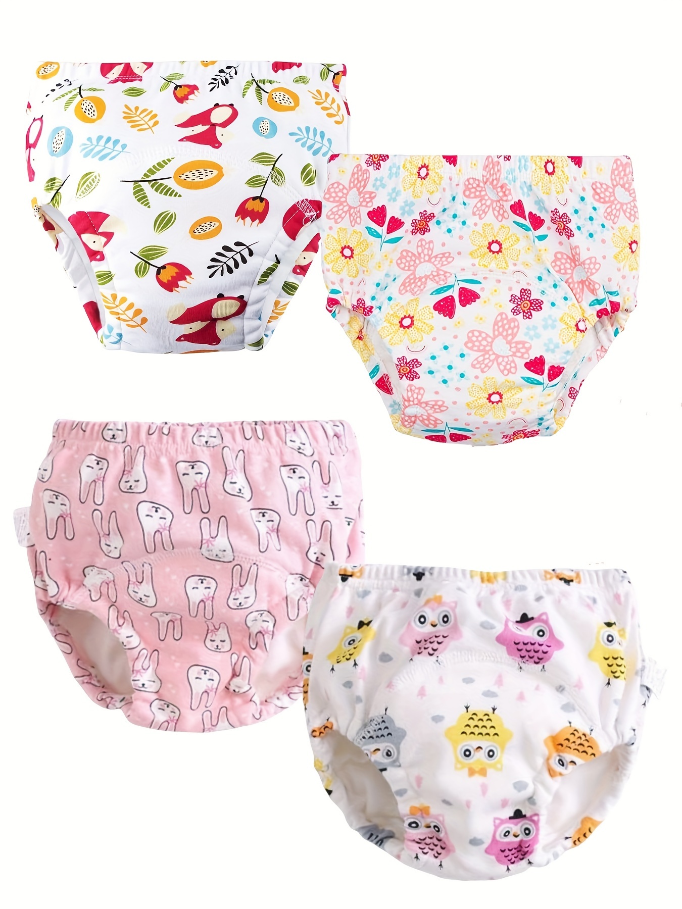 baby and toddler training pants 4 pc boys and girls potty training pants comfortable washable