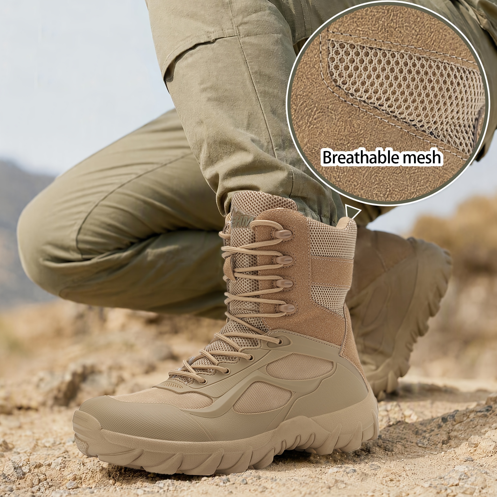 Men's Lightweight High-Top Casual Trekking Boots