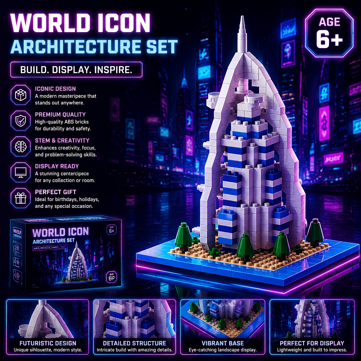 World Famous Architectural Building Blocks, Creative Gift