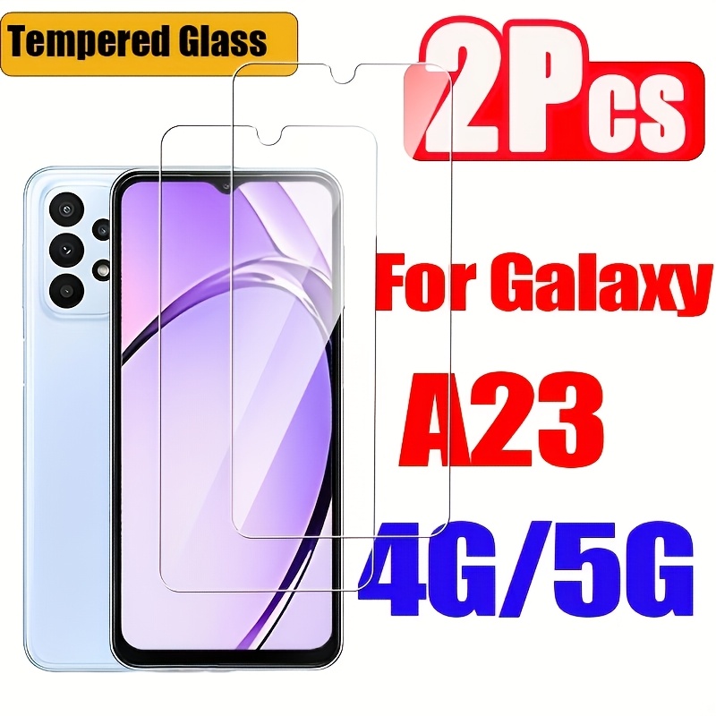 TEMU Confezione pellicole protettive in vetro temperato per Samsung Galaxy A23 4G/5G, vetro protettivo antigraffio, protezione HD, adatta per Galaxy