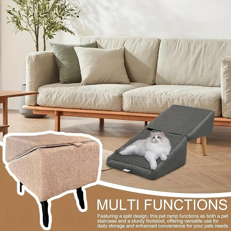 Passeggino Per Cani Pieghevole PawHut - Grigio, 75x45x97 Cm, Portata 10 Kg - Foto 7