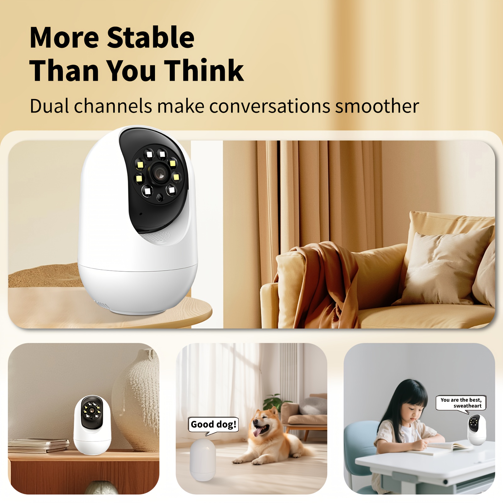 ai tracking wireless security camera 1296p fhd 4g 5g wifi Temu
