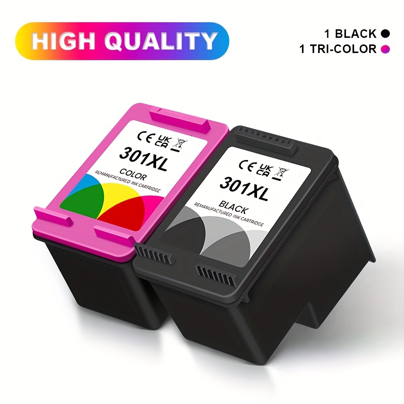 Multipack De 2 Cartouches Compatibles Avec HP 301XL,pour HP Deskjet