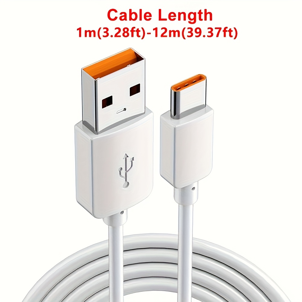 extra long usb type c/ usb cable xiaomi huawei Temu Oman