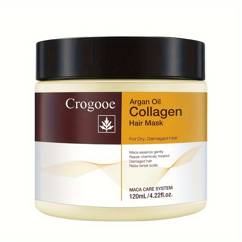 TEMU Collagen Hair Conditioning Argan Oil Collagen Hair Mask Extract For Dry, Damaged Hair, All Hair Types