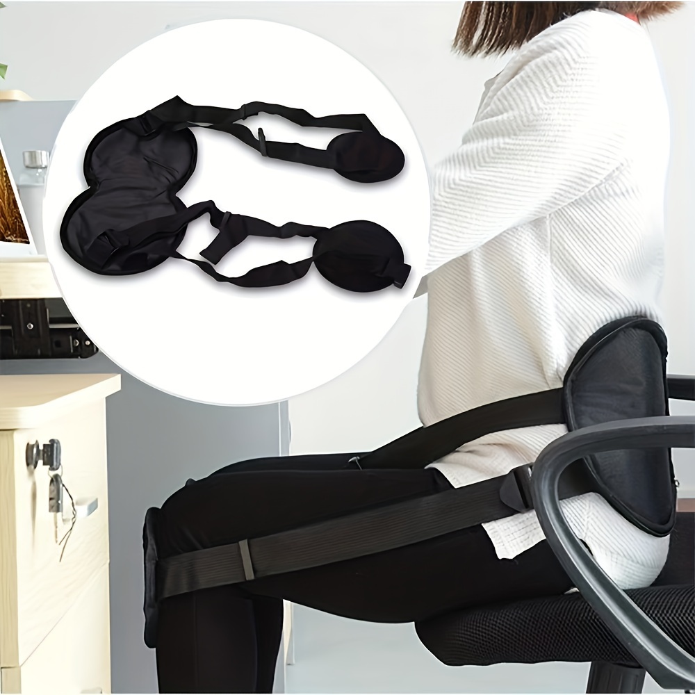 

Adjustable Sitting Posture Support Belt, Lumbar Corrector With Leg Straps, Spine Alignment Device, Posture Improvement For Men And Women, Adult Back Brace For Enhanced Posture