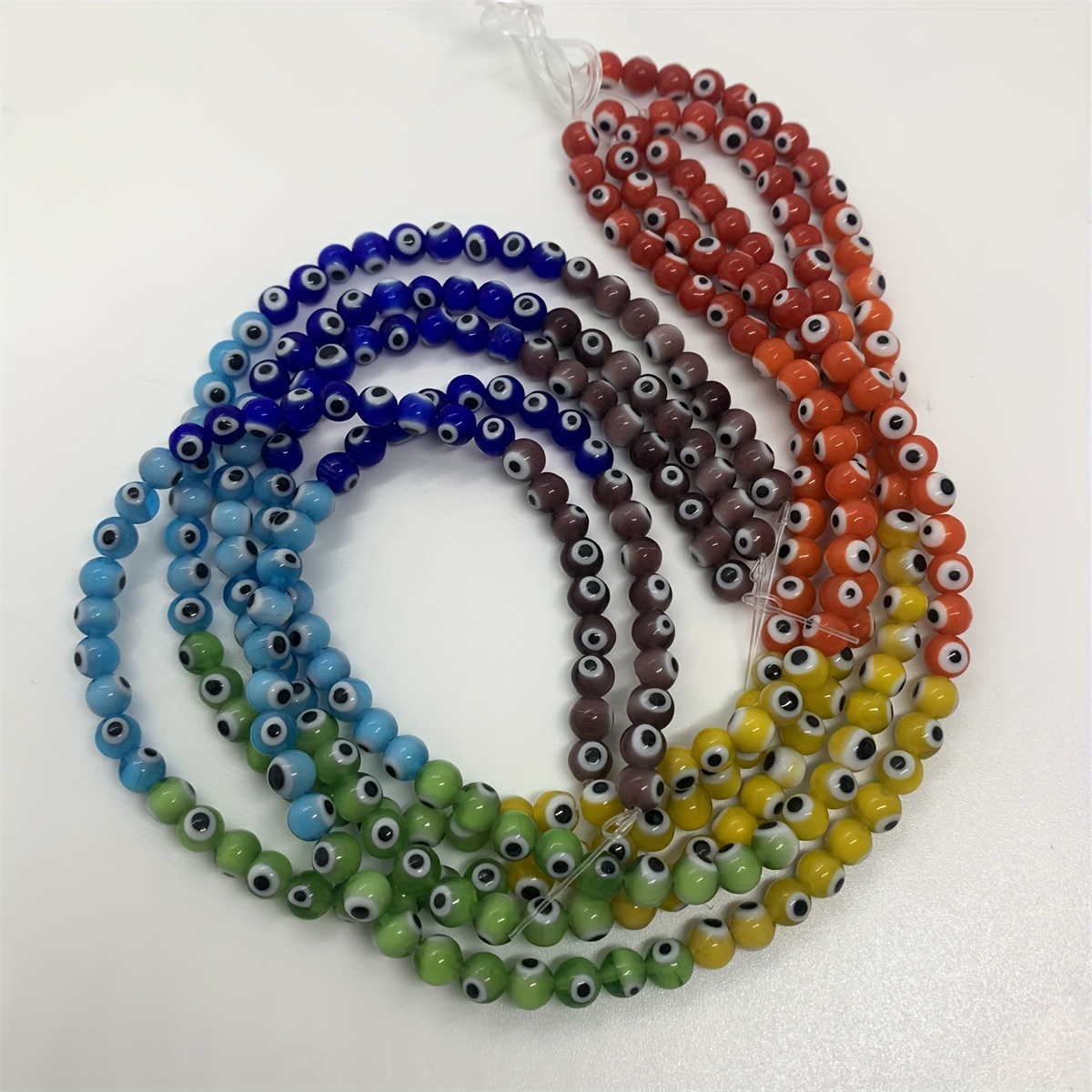 

Of Evil Eye Glass Beads, 6mm, 58-63pcs - , Bracelets & Necklaces Crafting Supplies