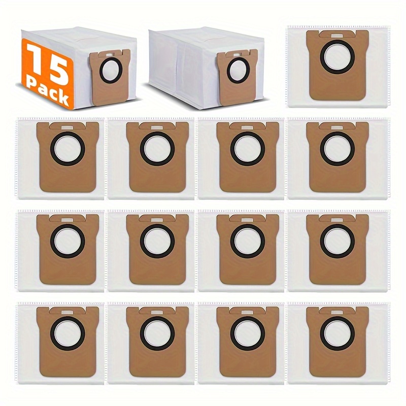 E-shop 15 Stück Ersatzstaubbeutel, geeignet für Xiaomi X10+ /X20 + / L10s Ultra/L10 Ultra/L10 Ultra Robot/ X20 Pro/X20 Pro Plus/S10 Pro/Staubsauger,