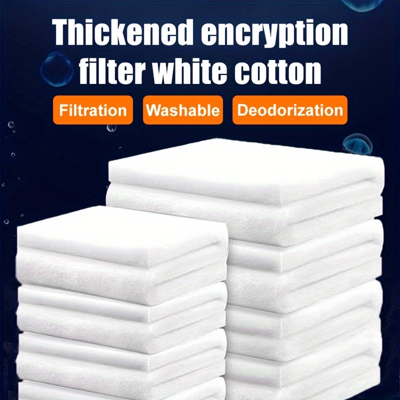 

Fish Tank Filter Cotton High Density Thickened Purification Sponge Filter, Is Suitable For White Cotton Aquarium Biochemical Filter Material