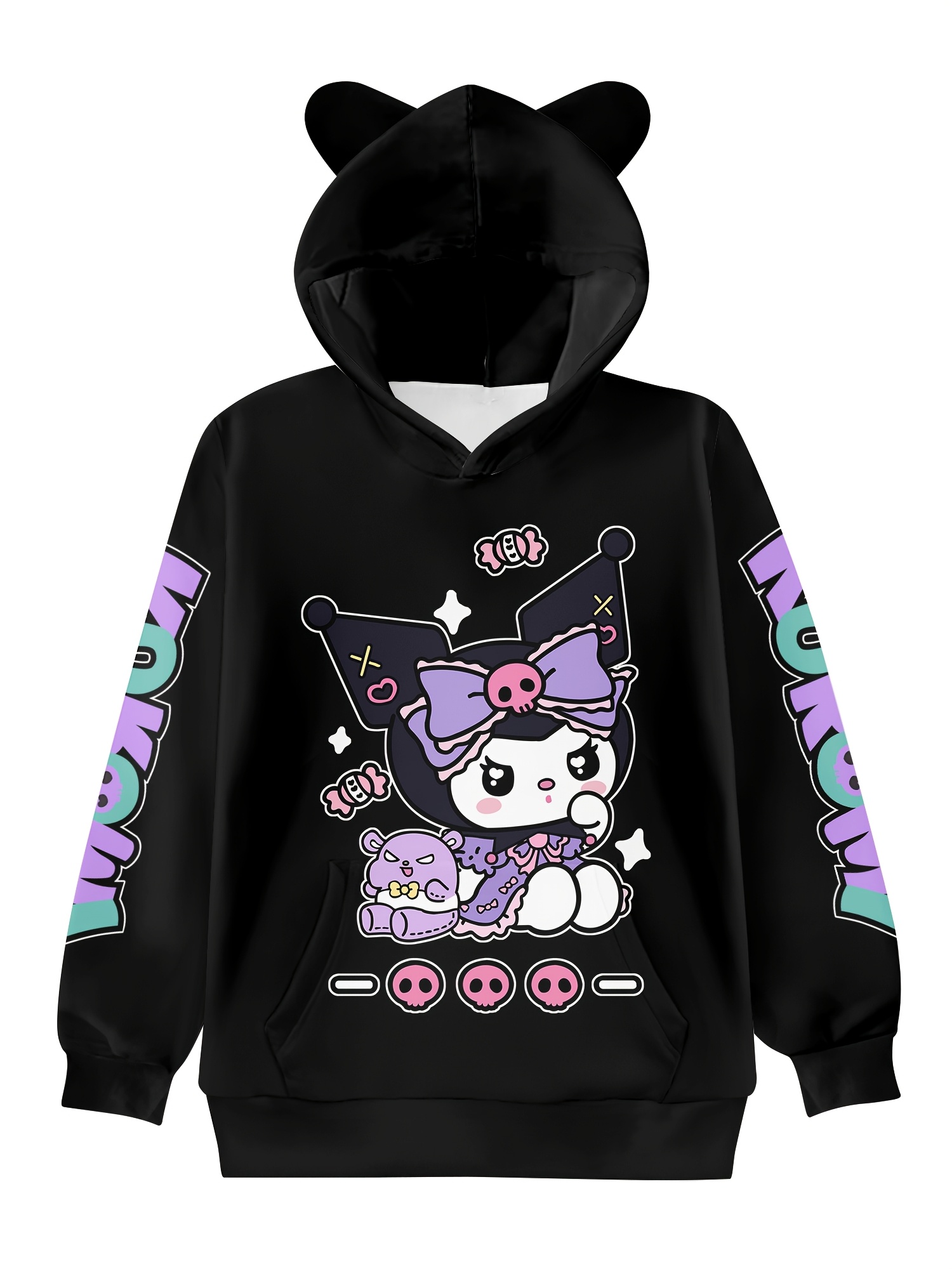 Felpa Con Pelliccia E Orecchie Gatto - Foto 9