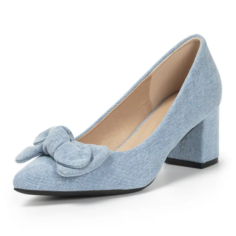 light blue denim block heel shoes women featuring a sleek - Temu Austria light blue denim block heel shoes women featuring a sleek - Temu Austria