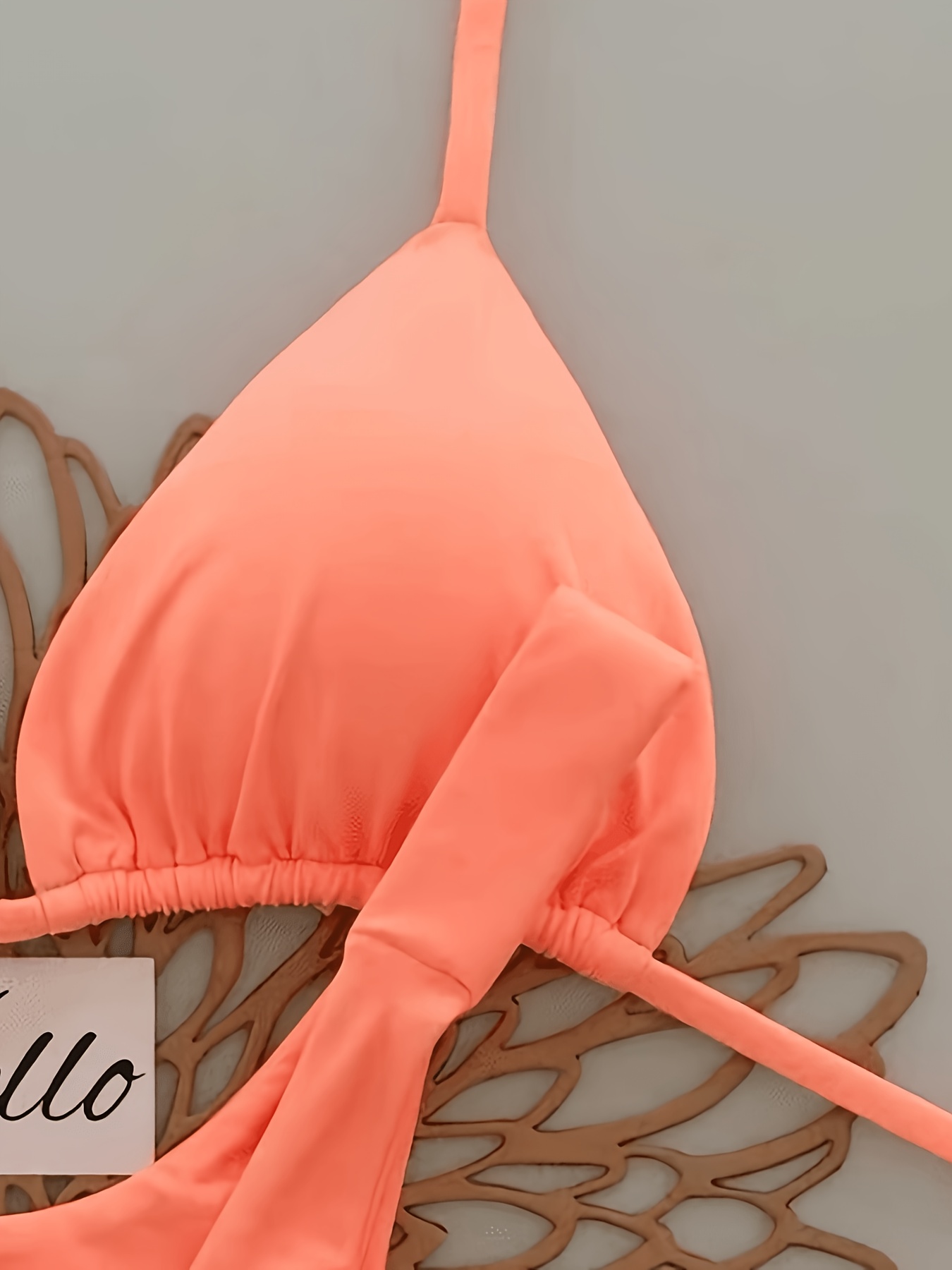 Women's Fashion Bikini Split Solid Color 2pcs Set