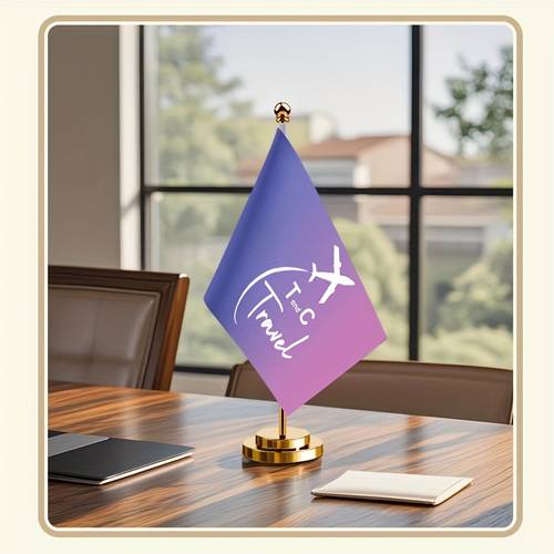 1pc personalized flag set with stand suitable for image or ideal for meeting decorations signage at corporate events birthday parties garden yard flags custom text or art printing indoor hanging room banners wall hangings and decorative fabric backdrops