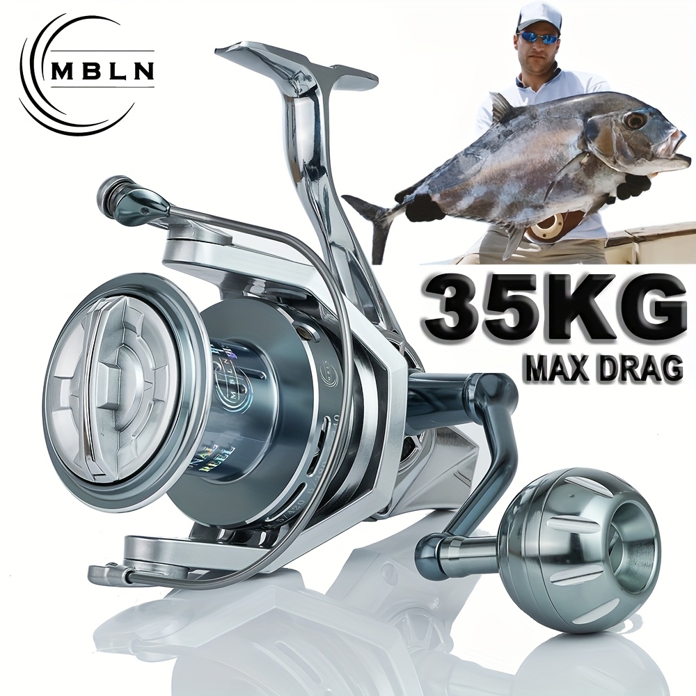 New Metal Fishing Reel Double Guide Rod Structure Long Casting Reel Model 8000-12000