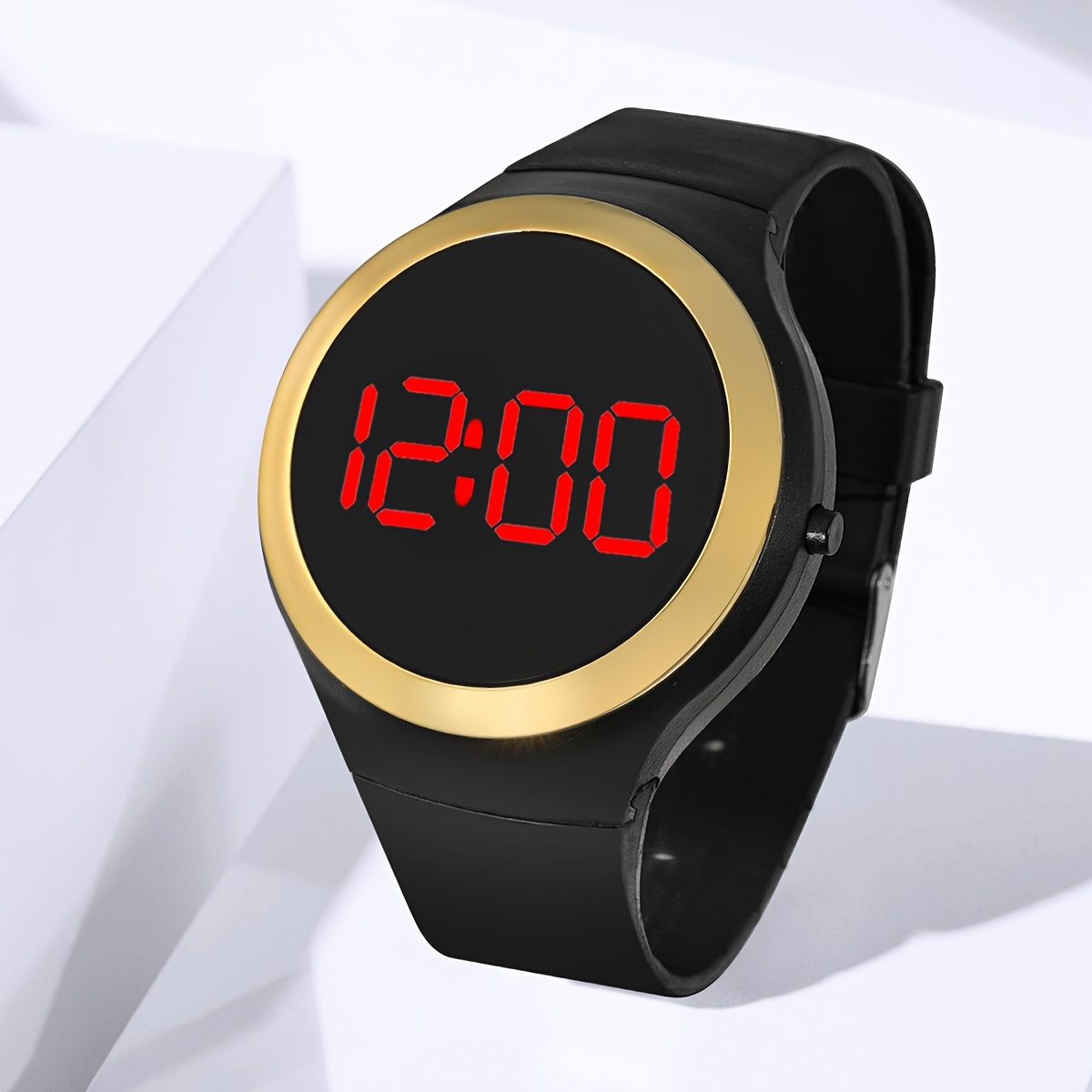 LED Elektronische Uhr, Unisex College Stil Runde Uhr Mit Silikonband,  Sportuhr - Temu Germany