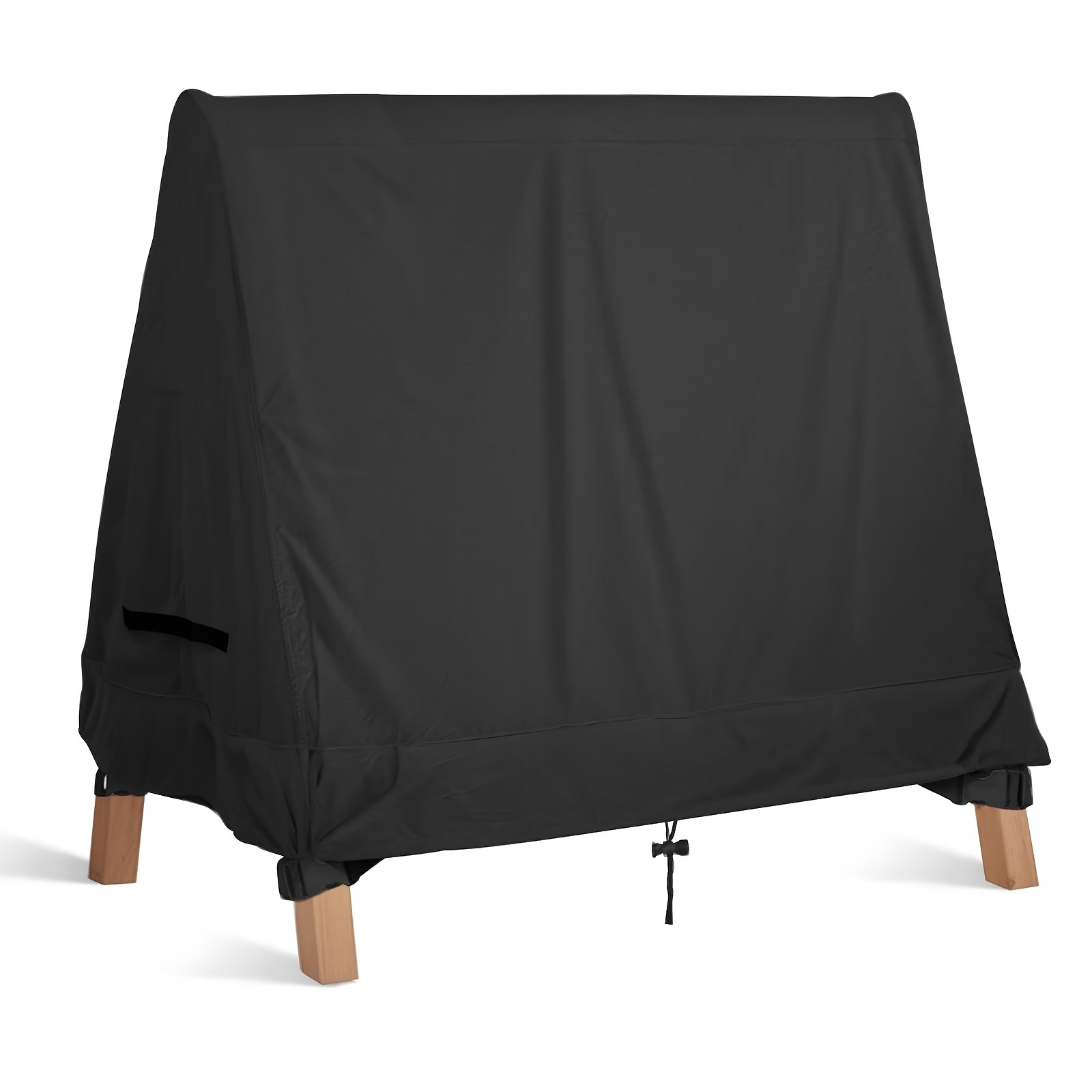 

1 Pc, Outdoor Swing Cover 420d Waterproof Porch Swing Cover Uv Resistant Weather Protector Patio Furniture Cover For Outdoor Furniture 72x67x55 Inch (black)