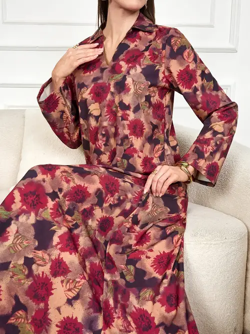 temu long sleeve dresses womens long sleeve maxi dresses sold on Temu United States