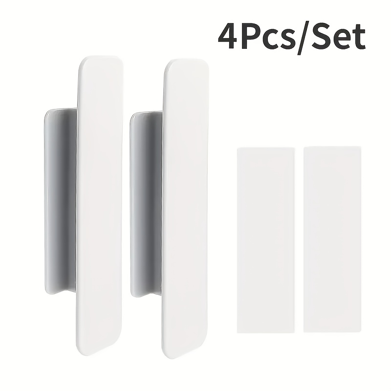 TEMU 1 Set Of Self-adhesive Handles - Suitable For Doors, Wardrobes, Windows, Cabinets And Sliding Door Knobs Auxiliary Device