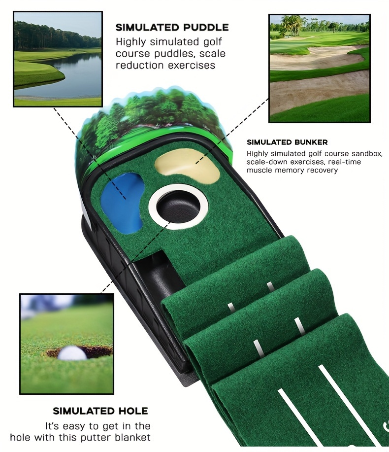 1pc new golf putter practice tool golf carpet home practice carpet Product details 5