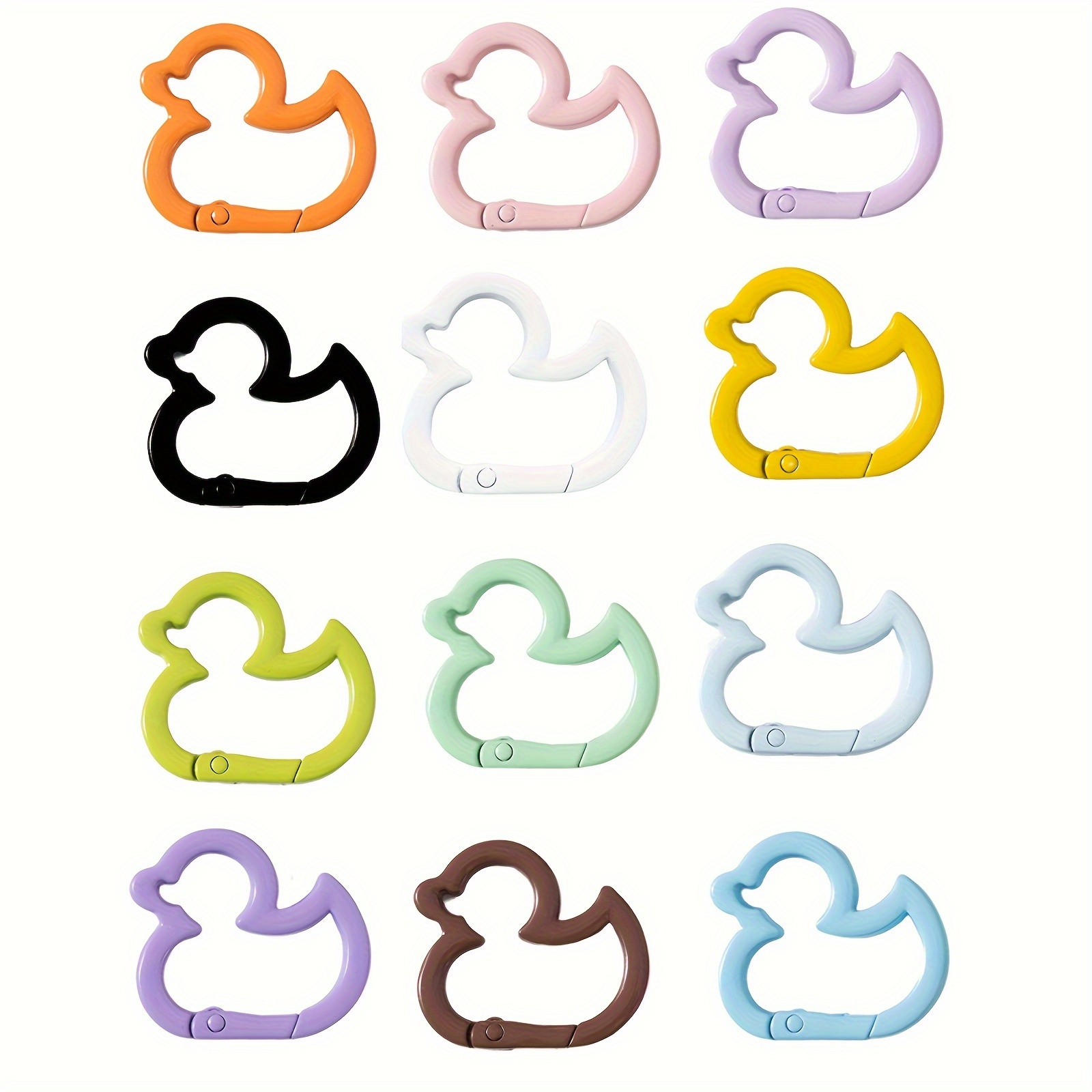 

12- Shaped Carabiner Keychains, Aluminum Alloy Snap , Multifunctional For & - Assorted