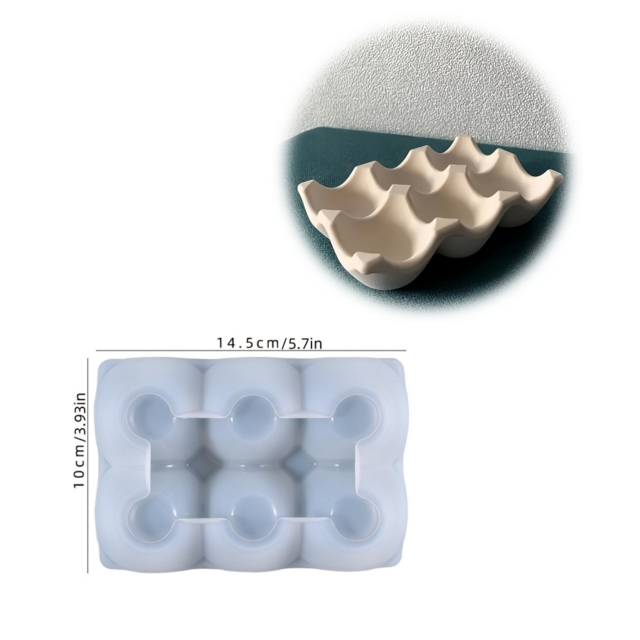 Diy Resin Mold, Egg Grid Decoration Mold, Drip Glue Gypsum, Home Decoration Table, Silicone Mold