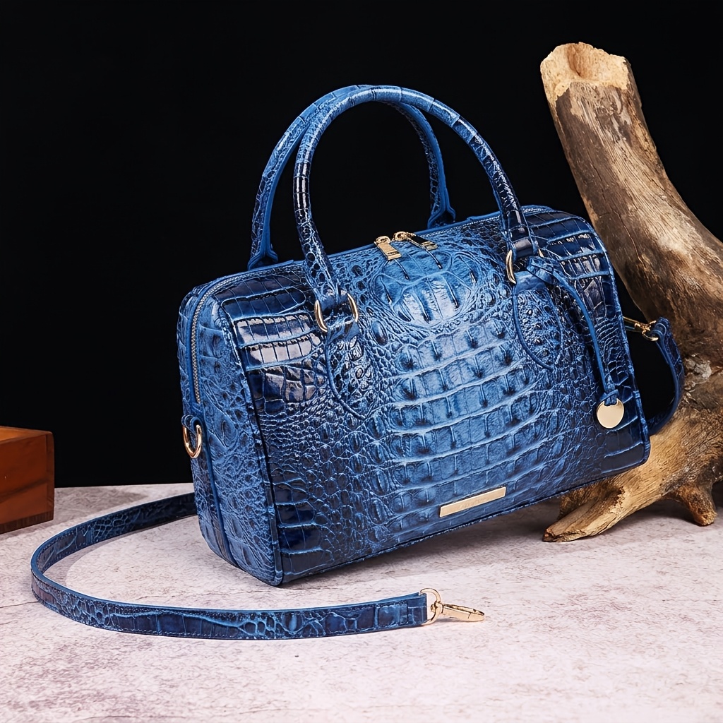 womens luxury crocodile embossed animal print synthetic - Temu